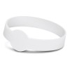 Maxi Silicone Bands - Embossed white
